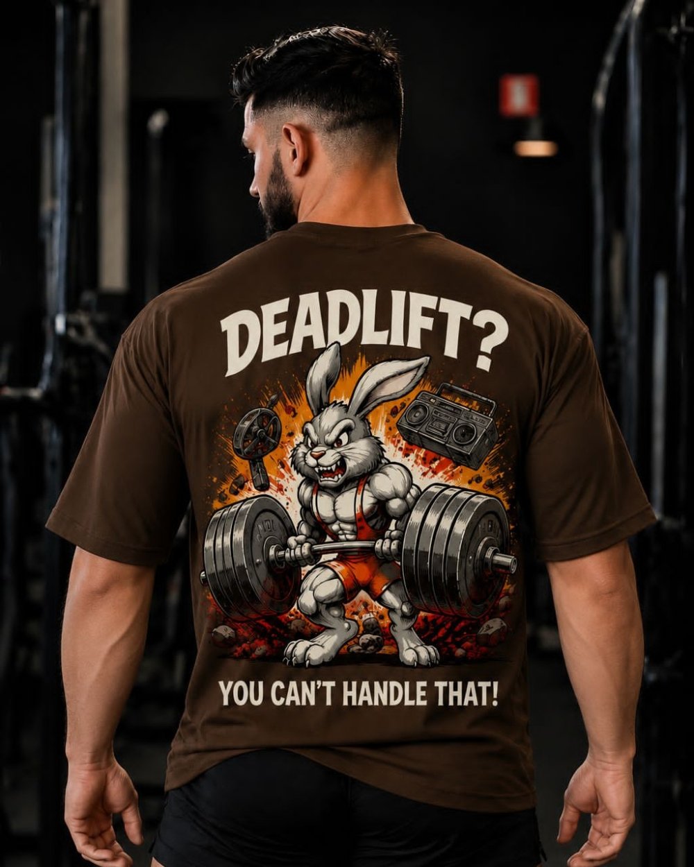 WV (12) Deadlift Bunny Oversized Tee - Image 1